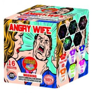 Angry Wife fireworks, 16 shots, 23 seconds.