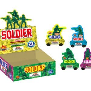 72-piece soldier firework display box.
