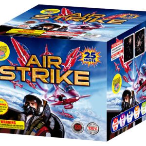Air Strike fireworks: 25 shots, flaming balls.