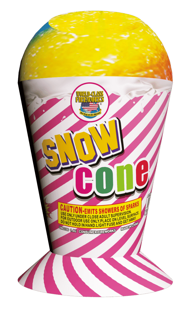 Snow Cone fireworks, consumer fireworks.