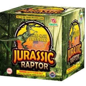 Jurassic Raptor fireworks: 15 shots.