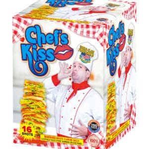 Chef's Kiss: 16 shots flaming balls.