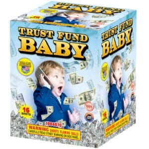 Trust Fund Baby fireworks, 16 shots.