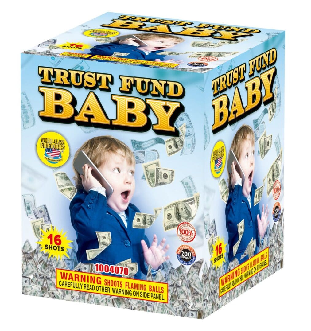 Trust Fund Baby fireworks, 16 shots.
