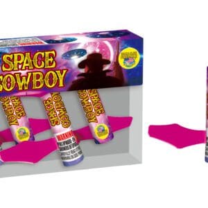 Space Cowboy fireworks, four pack.