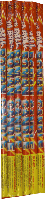 Royal Candle fireworks, ten balls.