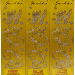 Three boxes of No. 10 Golden Sparklers.