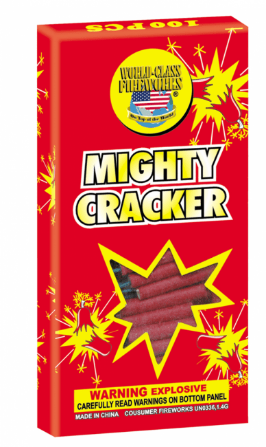 Mighty Cracker fireworks, 100 pcs.