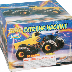 Extreme Machine fireworks: 36 flaming balls.