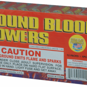 Box of Ground Bloom Flowers fireworks.