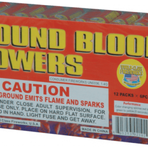 Ground Bloom Flowers fireworks, 12 packs.