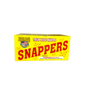 Yellow box of snapper noise makers.