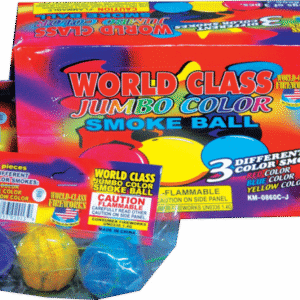 World Class Jumbo Color Smoke Balls package.