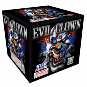 Evil Clown 500-gram firework box.