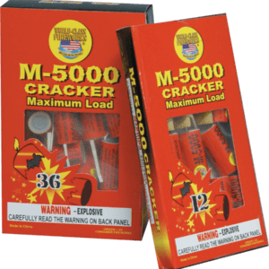 M-5000 crackers, maximum load, 36 count.