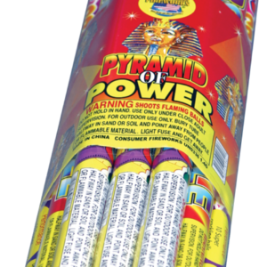 Pyramid of Power firework tubes.