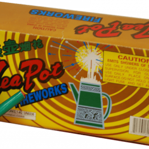 Teapot fireworks in box.