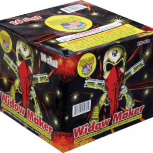 Widow Maker 16-shot fireworks box.