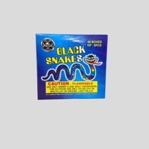 Box of Black Snakes fireworks.
