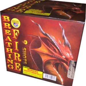 Fire Breathing Dragon 9-shot fireworks.