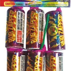 Six Bug Zapper firecrackers.