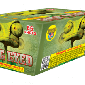 Bug Eyed fireworks: 86 shots, 200 gram.