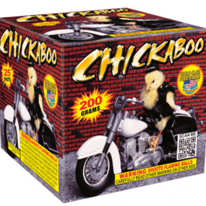 Chickaboo fireworks: 25 shots, 200 grams.