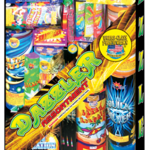 Dazzler assortment fireworks display.