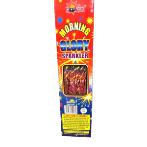 Morning Glory Sparklers in colorful packaging.