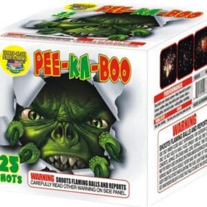Pee-Ka-Boo fireworks: 25 shots, monster.