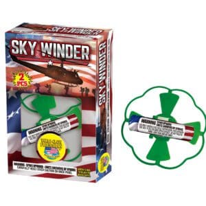 Sky Winder toy with packaging and flyer.