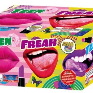 Teen Freak fireworks: emits showers of sparks.