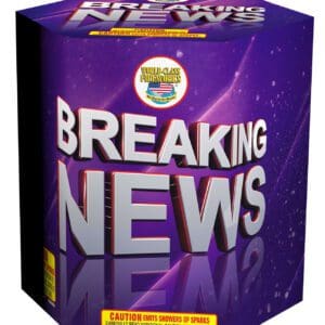 Breaking News fireworks packaging design.