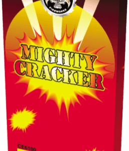 Firecracker packaging with explosive warning label.