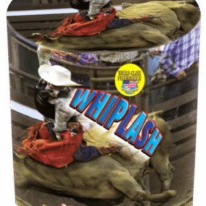 Rodeo-themed fireworks packaging with cowboy image.