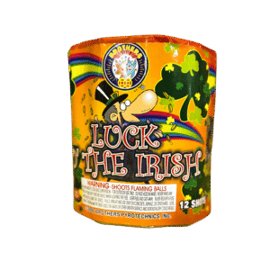 Luck the Irish fireworks packaging design.