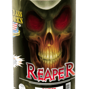 Firework cylinder with skull design, "Reaper".