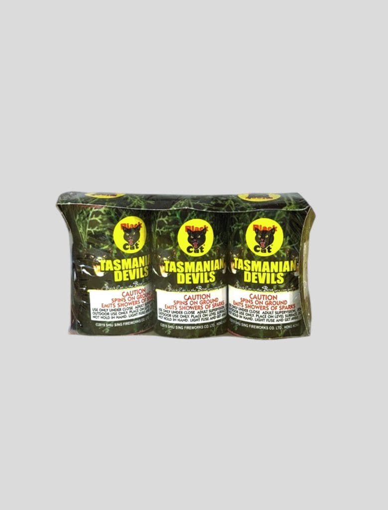 Pack of three Tasmanian Devils fireworks.