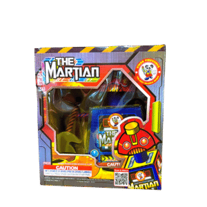 The Martian toy in colorful packaging.
