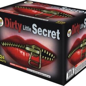 Fireworks box labeled "Dirty Little Secret".