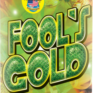 Fool's Gold fireworks canister with caution label